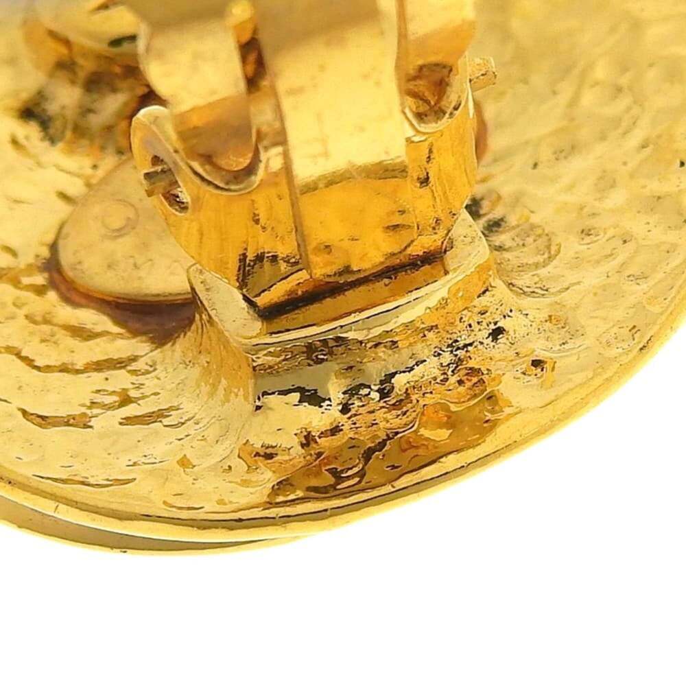 CHANEL Gold Logo Earrings - Picture 5 of 7
